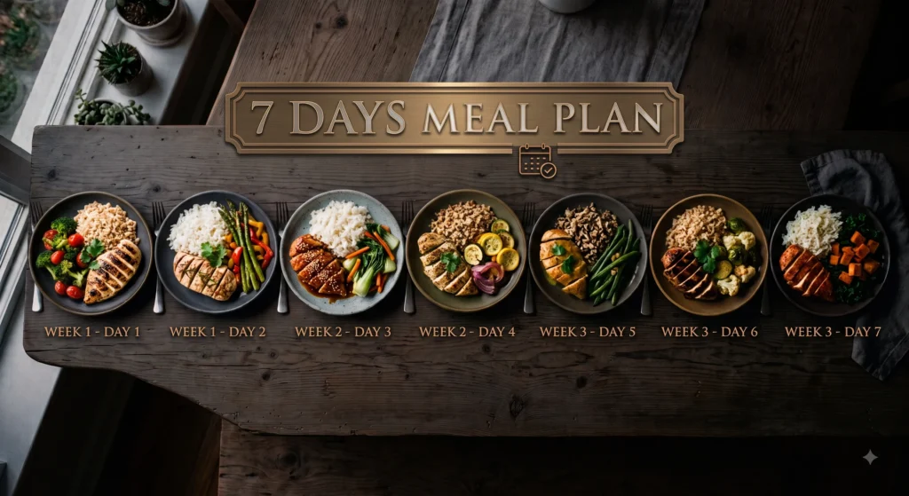The Complete 7 Day Nutrition Plan for Muscle Gain